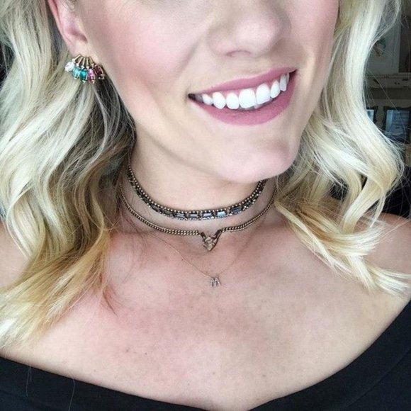 Stella & Dot X Rebecca Minkoff  | Vintage Gold +Crystal "Pixie" Choker N… - Picture 6 of 10